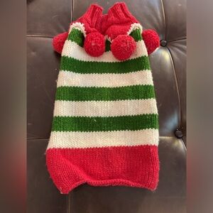 Chilly Dog Sweater Christmas Elf Sweater